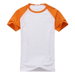 เสื้อยืดแขนสั้นคอกลมทรงปกติสำหรับผู้ชาย ผ้าคอตตอน 100% ตัดเย็บแบบแร็กแลนตัดต่อสี  น้ำหนัก 240 กรัม  รับสกรีนโลโก้  ใส่สบายๆ เป็นมิตรต่อสิ่งแวดล้อม - Product Image 2