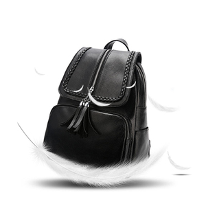 Vintage <b>Waterproof</b> Anti-Theft Geometric Zipper Soft PU Portable Travel <b>Backpack</b> with USB Laptop Bag <b>for</b> <b>Men</b> 36-59L Capacity - Product Image 6
