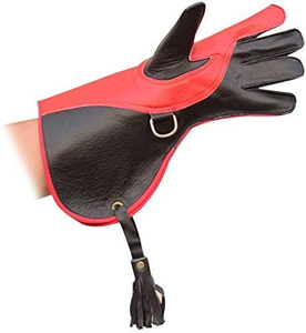 Guante de cetrería de cuero resistente para hombre, para el manejo de aves de presa – Guante protector reforzado con puño extra largo para halcón - Product Image 4