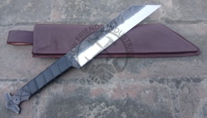 Cuchillo Vikingo Seax de Acero al Carbono Forjado a Mano, Hoja de 7.5 Pulgadas, Mango Ambidiestro, Cuchillo Sax Multiusos para Supervivencia y Caza - Product Image 2