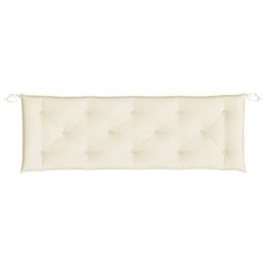 Cojín para Banco de Exterior de Tela Oxford Color Blanco Crema, 100% Poliéster, Almohadas y Cojines para Jardín - Product Image 4