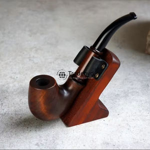 Pipa de Tabaco de Madera Natural Ecológica Tallada a Mano, Regalo para Coleccionistas de Tradebyd - Product Image 2