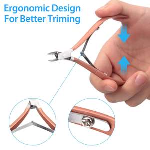 Juego de 3 Piezas de Cortaúñas de Acero Inoxidable Clásico de Lujo, con Apertura de Mandíbula Ancha y Cuchilla Curva, Profesional para Manicura de Dedos de Manos y Pies - Product Image 5