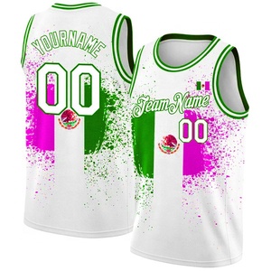 2025 buena calidad logotipo personalizado baloncesto secado rápido transpirable que absorbe la humedad antibacteriano uniformes deportivos luminosos - Product Image 3