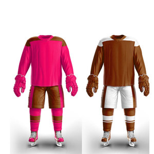 Nouvel arrivage : Uniforme de hockey sur glace respirant et anti-UV pour l'hiver, personnalisable avec le nom de l'équipe sur le devant, en polyester/coton, faible MOQ, en promotion, pour hommes - Product Image 6