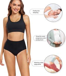 Sous-vêtements pour femmes à taille haute, en tissu lisse, doux, extensible, respirant, avec soutien de la taille et couvrance complète, vente en gros d'usine du Bangladesh - Product Image 6