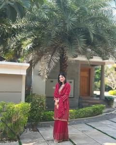 Nouvelle Collection Spéciale Festive : Salwar Kameez Traditionnel en Tissu Faux Georgette Lourd avec Broderies, Livraison Gratuite dans le Monde Entier - Product Image 3