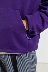 Sudadera Oversize para Hombre con Estampado por Transferencia Térmica, Estilo Urbano, Casual, Holgada, Mezcla de Algodón, con Capucha - Product Image 5