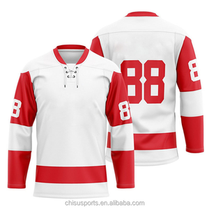 Maillots de hockey sur glace à manches longues de haute qualité, vente en gros, uniformes de hockey par sublimation à prix abordable, vêtements de hockey sur glace - Product Image 5