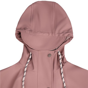 Trendy <b>Pink</b> Rain <b>Jacket</b> <b>Waterproof</b> Hooded Coat for Women Soft Matte Fashion Rainwear Casual Outdoor Windbreaker Elegant Top New - Product Image 3
