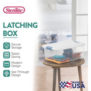 Set di 12 Contenitori in Plastica Trasparente con Chiusura Ermetica da 15 Quarti, Scatole Organizzative Resistenti per Armadio e Sottoletto con Coperchi - Product Image 2