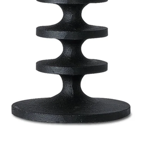 Nouveau support de bougie décoratif pour la maison en aluminium noir mat moderne, finition noire faite à la main, personnalisé - Product Image 5