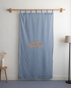 Nouvelle collection de rideaux semi-transparents à rayures imprimées pour chambre à coucher, salon, fenêtre, draperies, rideaux de porte - Product Image 4