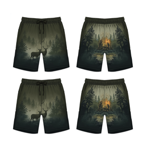 Pantalones Cortos con Estampado Gráfico de Vida Silvestre Más Vendidos para Hombre, Ropa Deportiva Informal para Exteriores - Product Image 2