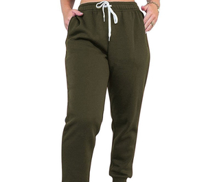 Pantalon de survêtement léger en coton pour homme avec taille élastique et chevilles à revers, idéal pour la course, l'entraînement et les tenues décontractées - Product Image 3
