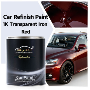 Vernice Spray Acrilica Trasparente <span class=keywords><strong>Rosso</strong></span> Ferro 1K per Riparazione Graffi Auto e Macchina Miscelatrice Vernici Auto - Product Image 1