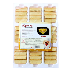 Manufacturer Best Selling Factory Tart OEM/ODM Bakery Dessert Frozen Baked Egg Tart Shell YA03 468G <b>Sweet</b> Supplier Good Price - Product Image 1