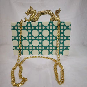 Bolso de Mano de Resina Ecológica de Alta Calidad, Hecho a Mano, Moderno, para Regalo de Boda, Decoración Hermosa, Color Personalizado - Product Image 1