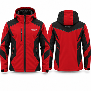 Veste de ski réversible, imperméable, respirante, écologique, chauffante, coupe-vent, pour sports d'hiver en plein air, fermeture éclair intégrale - Product Image 2