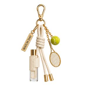 PU Leather Sports Keychain Bag Charm With <b>Perfume</b> Bottle - Product Image 4