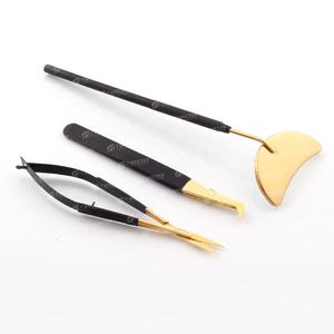 Pince à cils en acier inoxydable en forme de coeur personnalisée en grande quantité Extensions professionnelles testées à la main - Product Image 1