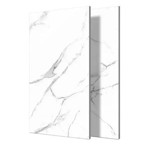 New Arrival Super White Porcelain <b>Tiles</b> 600x1200mm Premium Marble Finish GVT <b>Tiles</b> Top Quality Carrara Marble Porcelain <b>Tiles</b> - Product Image 2