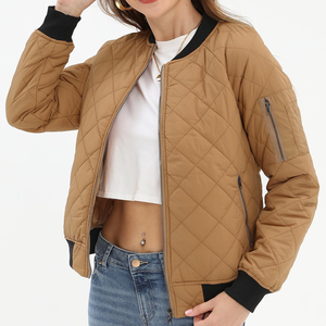 Vestes bomber pour femmes à manches longues avec fermeture éclair, dernier modèle, veste bomber élégante et tendance pour femmes en vente - Product Image 6