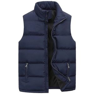 Autumn Men's Casual Winter Stand-Up Collar Zipper <b>Waterproof</b> Warm Sleeveless Vest Jacket Brand <b>Clothing</b> Waistcoat - Product Image 2