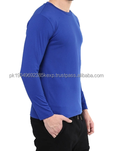 Camiseta de Hombre al por Mayor 2026 con Cuello Redondo, Diseño Personalizado, 100% Algodón, Talla Grande, Casual, Manga Larga - Product Image 2