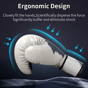 ราคาขายส่ง ถุงมือชกมวยกันน้ำ ทำจากพลาสติกและหนัง PU ปรับแต่งได้ สำหรับกิจกรรมกลางแจ้ง ขนาด 12 ออนซ์ สำหรับผู้ใหญ่ ปิดแบบตีนตุ๊กแก พร้อมเชือกผูก ปรับแต่งได้ - Product Image 3