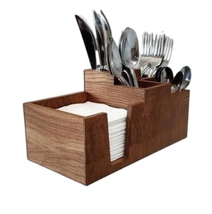 Soporte de cubiertos de madera para cubiertos y soporte de utensilios Cubiertos de madera nuevos en nuevo estilo Caddy de madera en precio al por mayor Moq bajo - Product Image 1