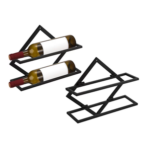 Support métallique pour bouteilles de vin, vente en gros d'usine, présentoir artisanal en métal pour bouteilles de vin, meilleures ventes - Product Image 2