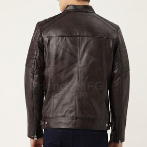 Veste en cuir de vachette professionnelle personnalisée 2026 avec logo frontal, respirante, pour homme, idéale pour l'hiver - Product Image 2