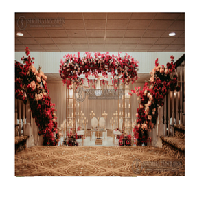 Stylish Durable Modern Simple <b>Wedding</b> Fiber Reinforced Plastic Mandap Decoration - Product Image 1