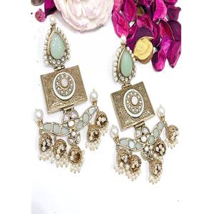 Hermosos Pendientes de Moda con Baño de Oro y Moissanita de Primera Calidad para Mujeres y Chicas, Ideales para Fiestas y Eventos Nocturnos - Product Image 2