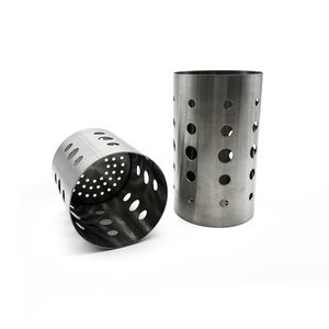 Kitchen Cooking <b>Utensil</b> Organizers Stainless Steel <b>Utensil</b> <b>Holder</b> <b>with</b> Drain Holes Drying Rack Cylinder Dryer - Product Image 3