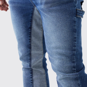 OEM Custom Men's High Quality Embroidered Straight Baggy Solid Winter Jeans Washed Midweight Cotton Denim <b>Y2K</b> Streetwear <b>Pants</b> - Product Image 5