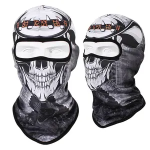 Custom Design ricamo Logo passamontagna moto Full Face maschera da sci Beanie sublimazione passamontagna cappello maschera da sci