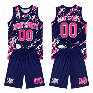 Design Cheap Basketball Jersey Uniform Blank Latest Best Sublimated Reversible Custom Basketball Jerseys - Product Image 1