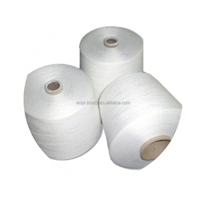 Hilo de Algodón Crudo Peinado Ecológico, Hilo Glaseado 100% Algodón en Cono a Granel para la Fabricación de Fundas de Sofá - Product Image 2