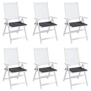 Ensemble de 6 coussins de chaise d'extérieur gris - Product Image 4