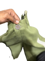 Pantalon de survêtement homme personnalisé OEM ODM, coupe droite classique décontractée en coton doux et léger, avec plis avant et braguette boutonnée pour l'hiver