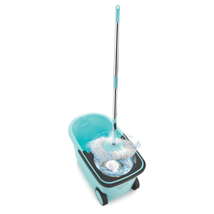 Heavy duty stainless steel spin <b>mop</b> system with portable cleaning bucket for modern household cleaning - Product Image 1