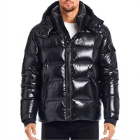 Manteau d'hiver long matelassé pour homme, style urbain, avec capuche et patchwork, en nylon écologique de qualité supérieure, logo frontal, marque privée, livraison rapide