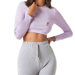 Top Corto para Mujer, Diseño Moderno y Minimalista, Estampado Sólido, Ligero y Cómodo, Ideal para Fiestas de Graduación - Product Image 1