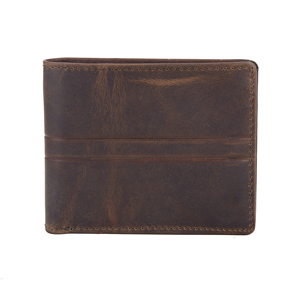 High Quality Genuine Leather Bifold <b>Wallet</b> <b>Men</b> Handmade <b>RFID</b> Protected Custom Branding Lightweight Multi-Function Competitive - Product Image 2