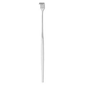 Écarteur chirurgical à crochet cutané à mâchoires émoussées à 4 branches de 165 mm (6,12 pouces), profondeur 7 mm, largeur 9,60 mm, instrument de rétraction tissulaire - Product Image 4