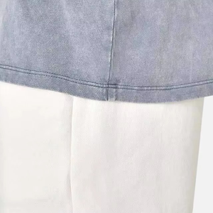 Camiseta Vintage para Hombre con Logotipo Personalizado, Lavado Ácido, Alta Calidad, Ecológica, Secado Rápido, Transpirable, Precio al por Mayor, MOQ Bajo - Product Image 3