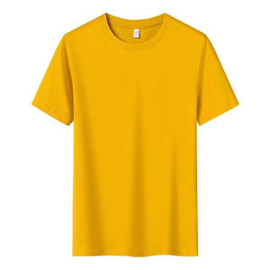 Camiseta de Algodón Lisa Personalizada para Hombre, Cuello Redondo, Manga Corta, Informal, Básica, Suave, Transpirable, de Verano, al por Mayor - Product Image 2