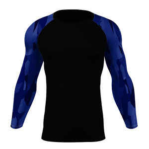 Custom Clothing Rush Guard Sun Protection Clothing <b>Men</b> <b>Compression</b> <b>Shirt</b> Rashguard <b>Men</b> Best Quality Plain Long Sleeve Eco-Friend - Product Image 3